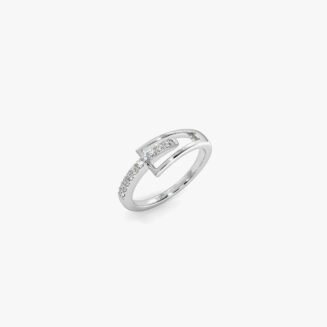 White Gold Yeter Couple Band For Men