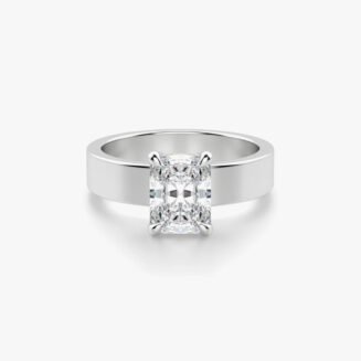 Cushion Shape Lab Grown Diamond Engagement Ring
